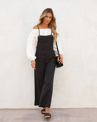 Boardwalk Adventures Pocketed Jumpsuit - Black