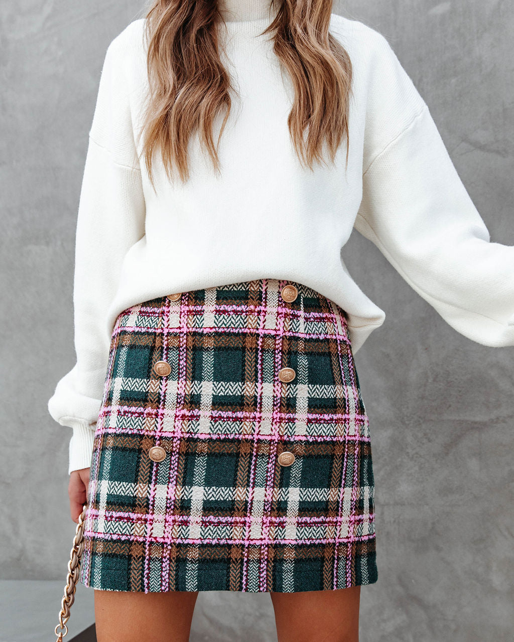 Bring It On Plaid Mini Skirt