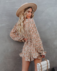 Constantina Floral Pleated Romper