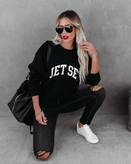 Cotton Blend Jet Set Sweatshirt