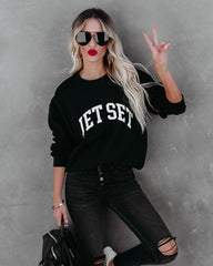 Jet Set-Sweatshirt aus Baumwollmischung