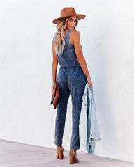 Danica Pocketed Washed Knit Jumpsuit