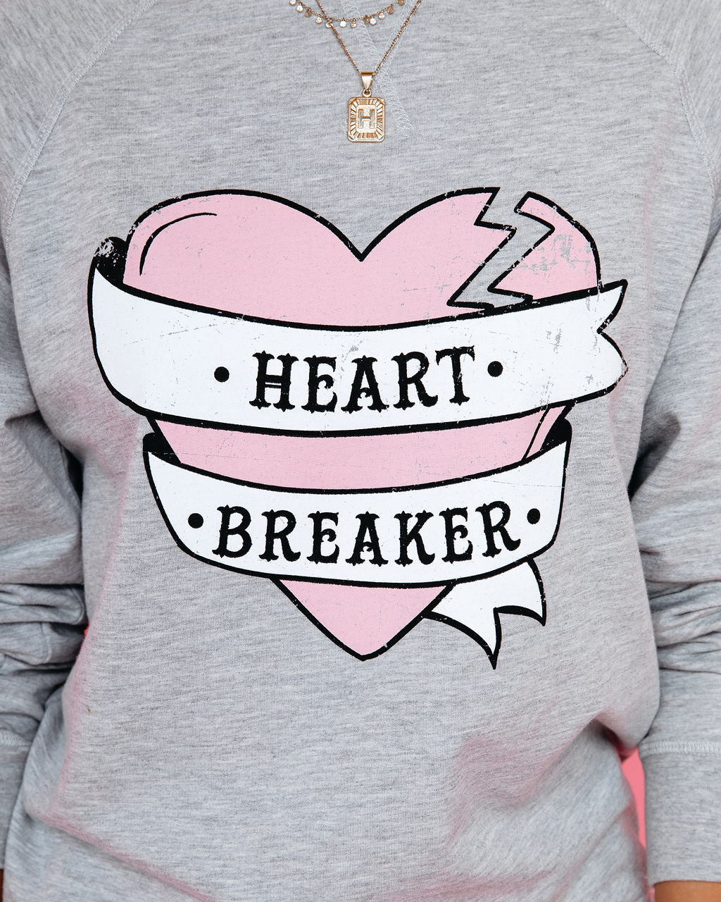 Heartbreaker Cotton Blend Raglan Pullover