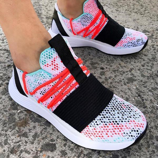 Colorful Mesh Flat Comfortable Sneakers